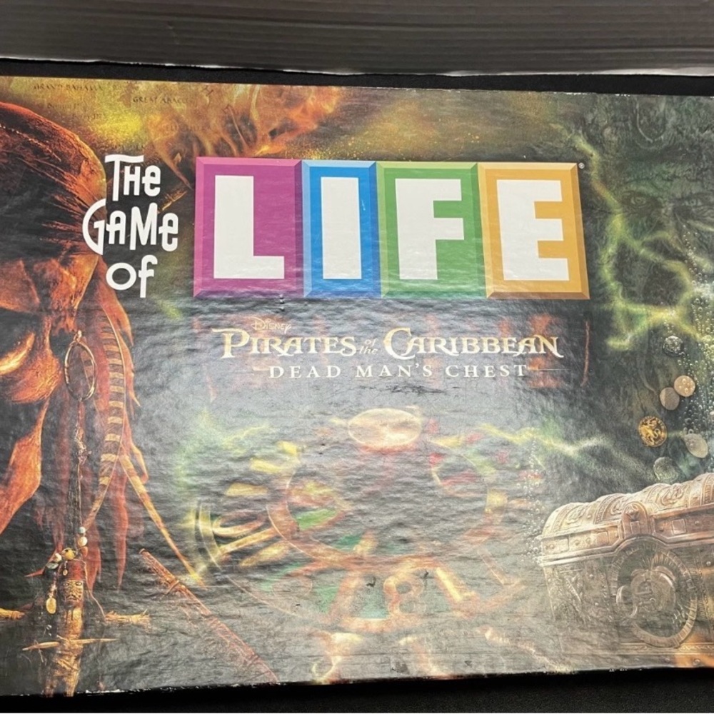 The Game Of Life Pirates Of The Caribbean Dead Man's Chest Board Game Complete